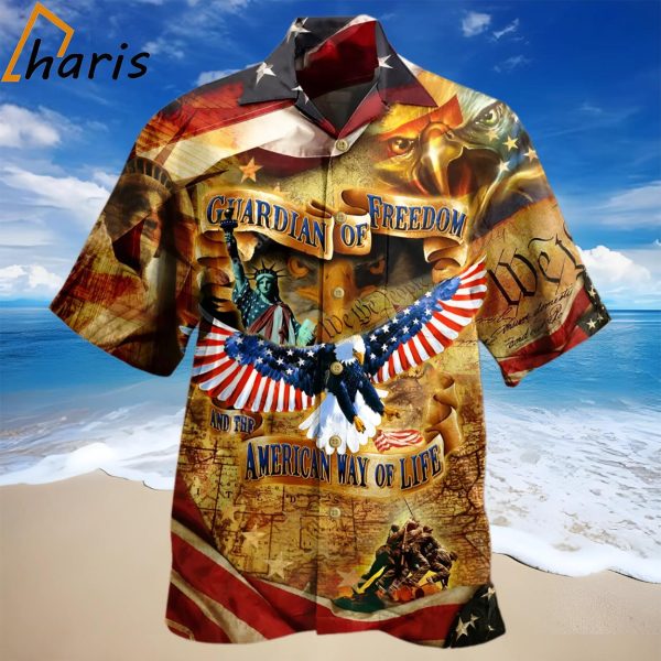 4Th Of July Guardian Of Freedom American Way Of Life Hawaiian Shirt