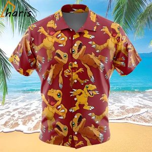 Agumon Digimon Hawaiian Shirt