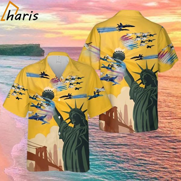 Airshow Blue Angels And Thunderbirds 4Th Of July Hawaiian Shirt