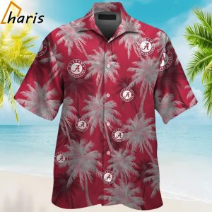 Alabama Crimson Tide Coconut Tree Design Hawaiian Shirt