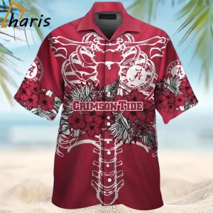 Alabama Crimson Tide Flower Hawaiian Shirt