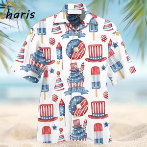 America Independence Day Art Style Hawaiian Shirt