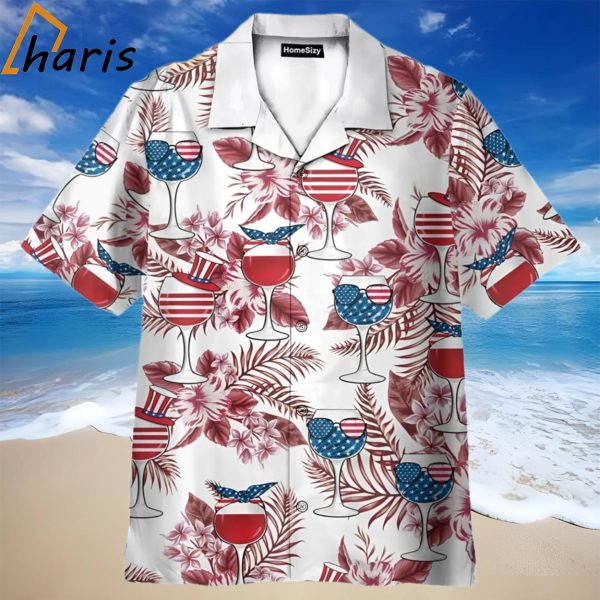 American Red Wine Hawaiian Shirt