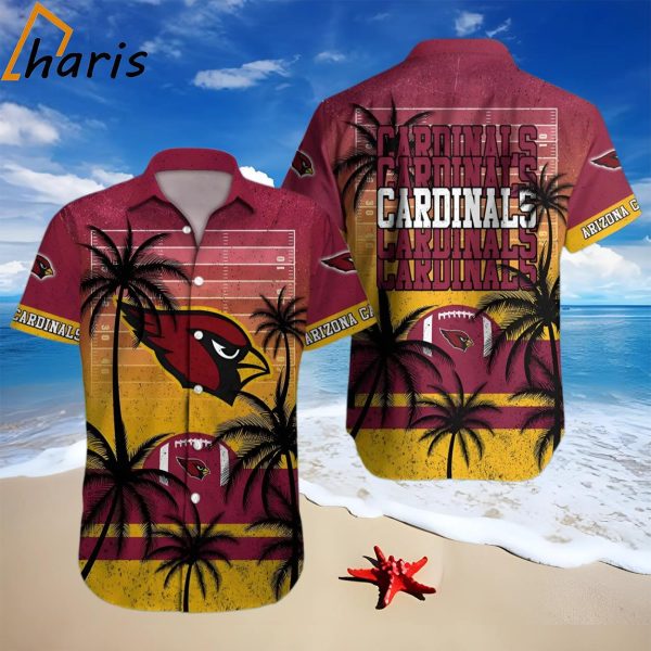 Arizona Cardinals Coconut Tree and Ball Hawaiian Shirt