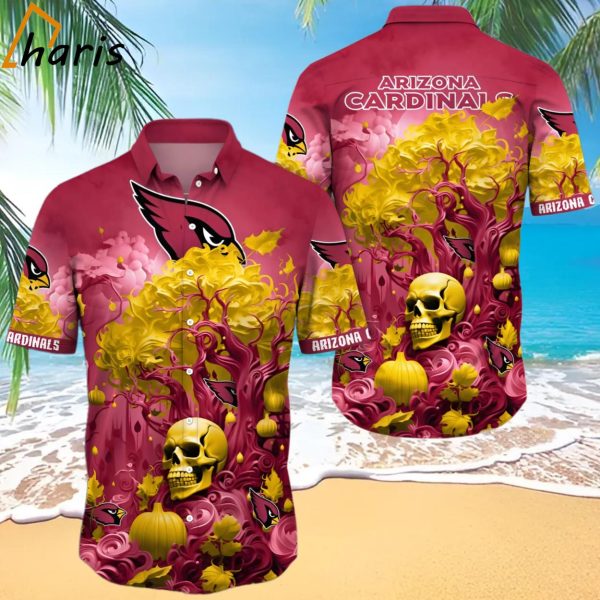 Arizona Cardinals Skull Trending Hawaiian Shirt