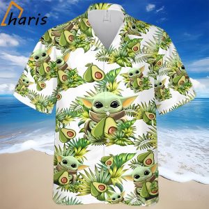 Baby Yoda Avocado Star Wars Hawaiian Shirt