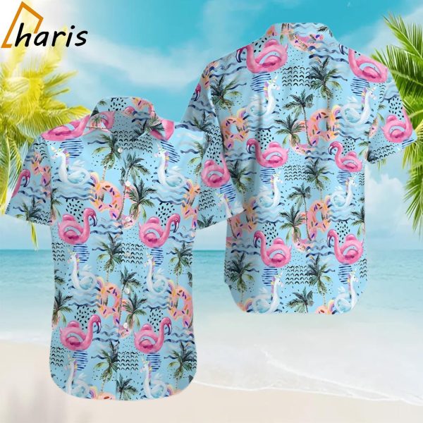 Balloon Flamingo Unicorn Summer Pool Trendy Hawaiian Shirt