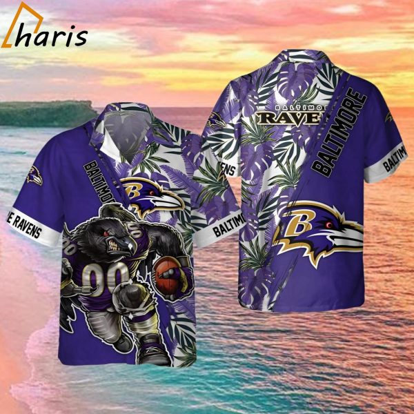 Baltimore Ravens NFL Floral Summer Hawaiian Shirt