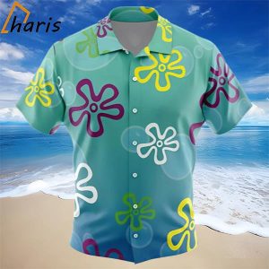 Bikini Bottom Pattern Spongebob Squarepants Hawaiian Shirt