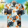 Black Angus Bright Hibiscus Flowers Hawaiian Shirt