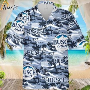 Busch Light Hawaiian Button Up Hawaiian Shirt