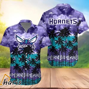 Charlotte Hornets Tree Aloha Hawaiian Shirt