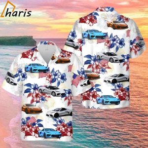 Chevy Corvette C8 4th Of July Hawaiian Shirt