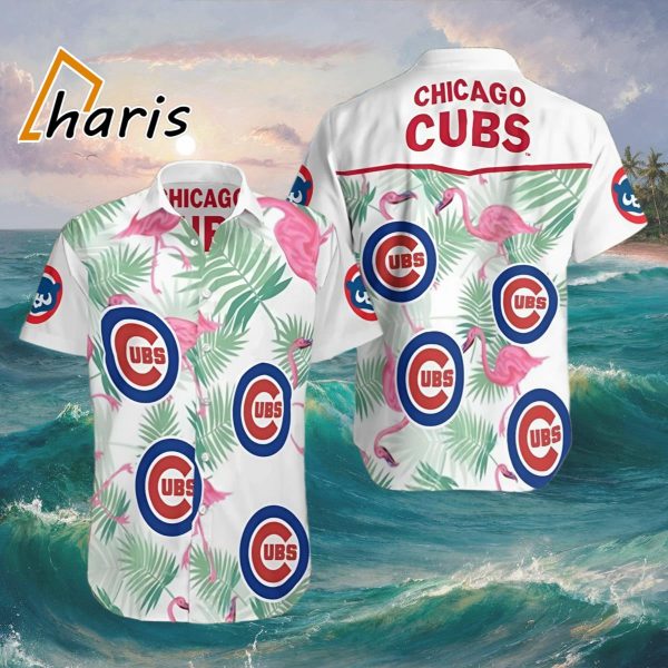 Chicago Cubs Hawaiian Shirt Chicago Cubs Flamingo Hawaiian Shirt