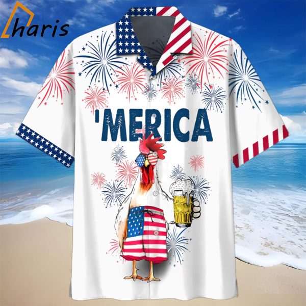 Chicken Trendy Hawaiian Shirt – Independence Day Is Coming