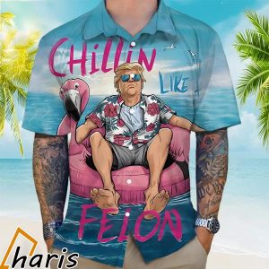 Chillin Like A Felon Summer 2024 Trump President Hawaiian Shirt