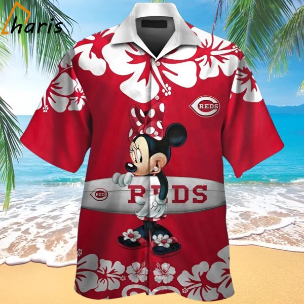 Cincinnati Reds Minnie Mouse Hawaiian Shirt