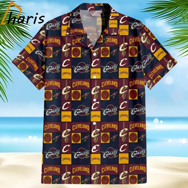 Cleveland Cavaliers Crowned Court Hawaiian Shirt