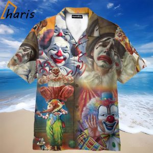 Clown Vintage Circus Pattern Hawaiian Shirt