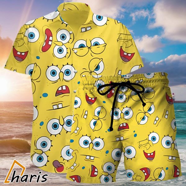 Cosplay Spongebob Hawaiian Shirt