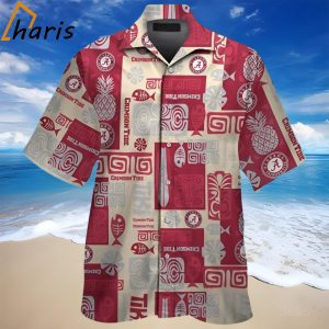 Crimson Tide Alabama Hawaiian Elegance Shirt Tropical Design