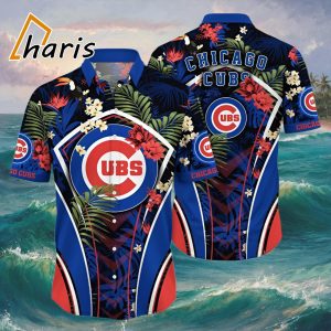 Cubbie Coral Chicago Cubs Hawaiian Shirt