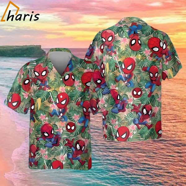 Cute Chibi Spider Man Vacation Best Hawaiian Shirts