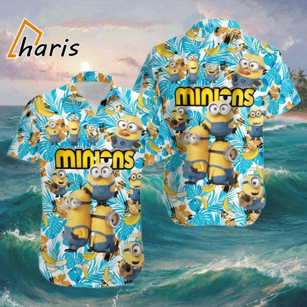 Cute Minion Tropical Hawaiian Shirt