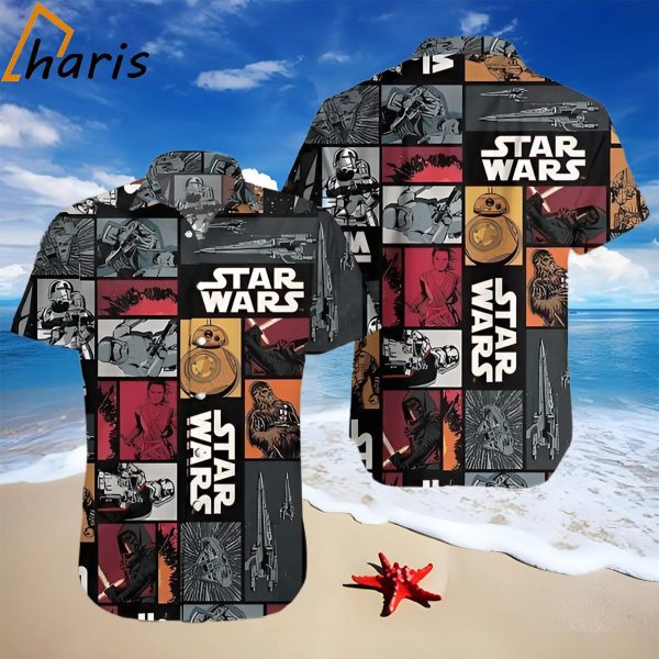 Darth Vader Pattern Grey Trendy Hawaiian Shirt