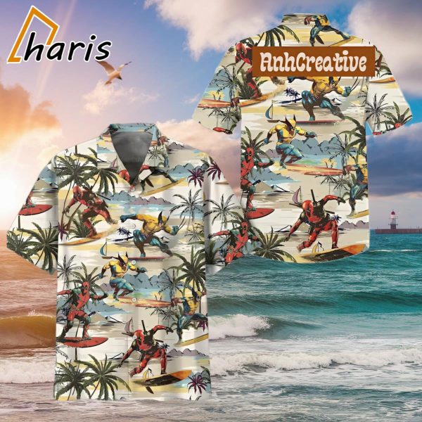 Deadpool 3 Movie Deadpool And Wolverine Hawaiian Shirt