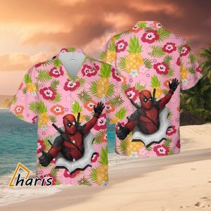 Deadpool Flower Hawaiian Shirt