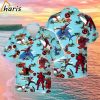 Deadpool Red Hibiscus Marvel Hawaiian Shirt