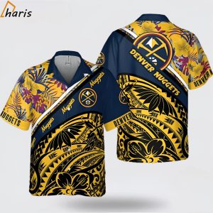 Denver Nuggets Polynesian Pattern National National Basketball Association 2024 AOP Hawaiian Shirt