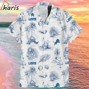 Detroit Lions Sunny Beach Hawaiian Shirt