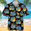 Disney Stitch Hawaiian Shirt Pineapple Pattern Summer Beach Gift