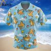 Dragonite Pattern Pokemon Button Up Hawaiian Shirt