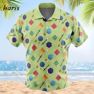 Dungeons and Dragons Dice Pattern Hawaiian Shirt