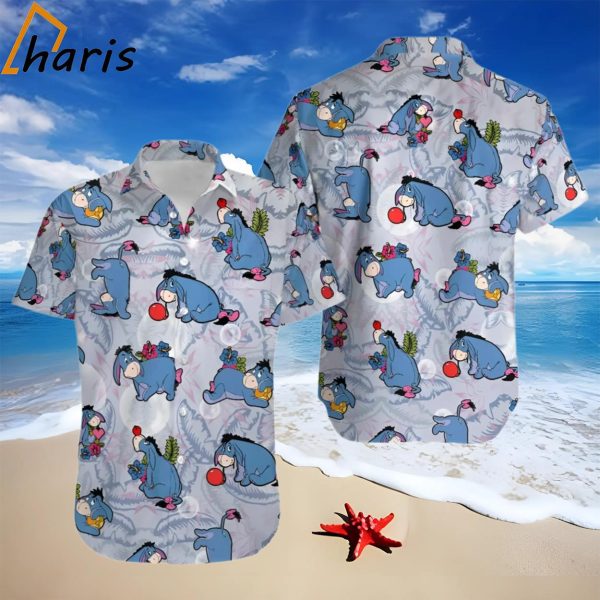 Eeyore Donkey Floral Disney Hawaiian Shirt