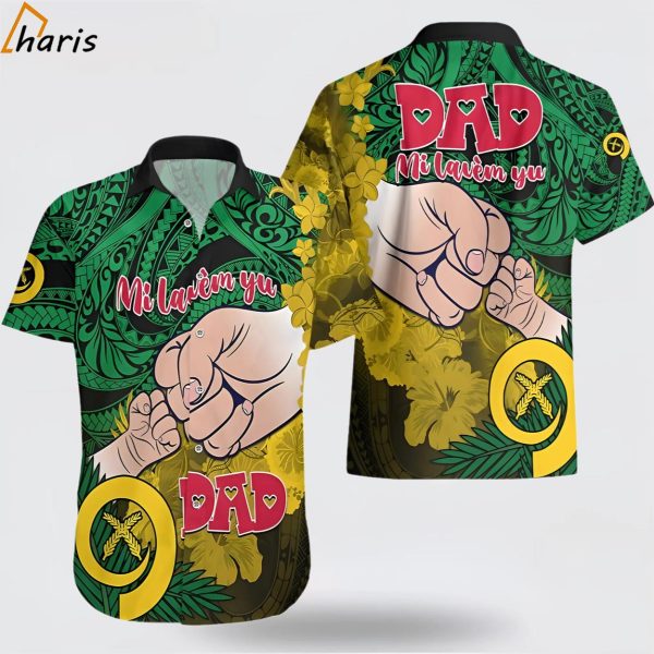 Fathers Day Polynesian Islands Vanuatu Hawaiian Shirt