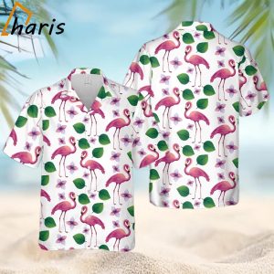 Flamingo Graceful Pattern Displayed Hawaiian Shirt