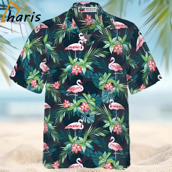 Flamingo Hawaiian Shirt Flamingo Beach Gift