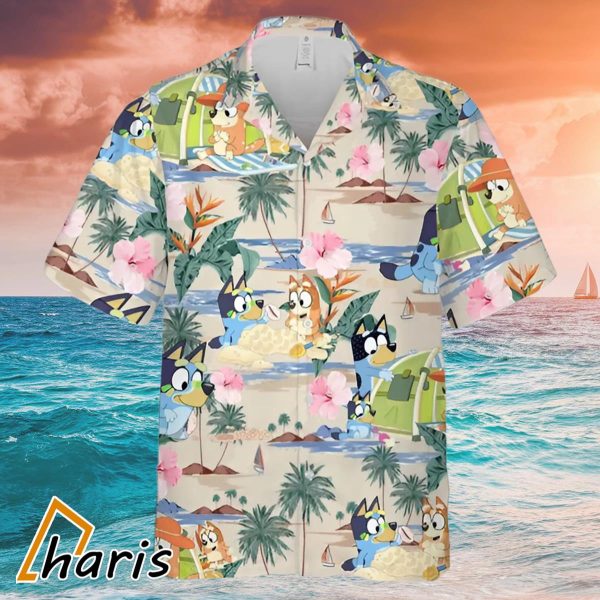 Funny Bluey Hawaiian Shirt Gift For Family