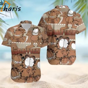 Garfield Character Vacation Hawaiian 3D Print Shirt