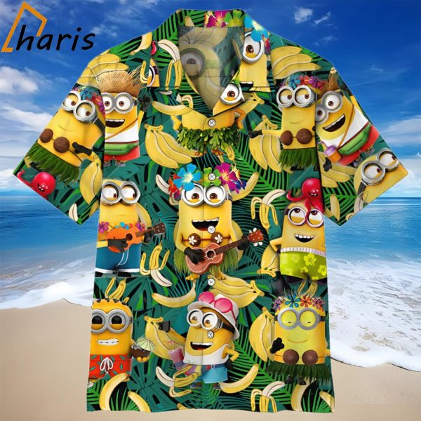 Gearhumans 3D Minions Hawaiian Shirt