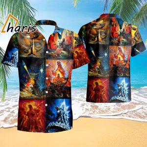 Godzilla Hawaiian Shirt Gift Men Women