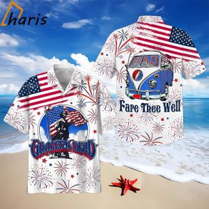 Grateful Dead Fare Thee Well Happy 4th Of July Hawaiian Shirt