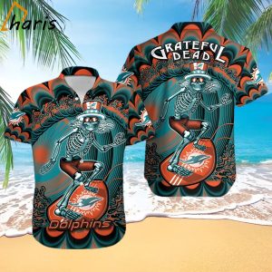 Grateful Dead NFL Miami Dolphins Hawaiian Shirt