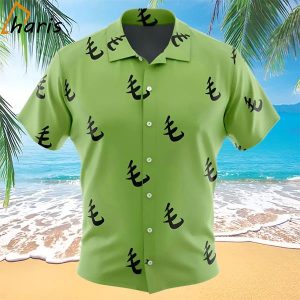 Green Pattern Saitama One Punch Man Hawaiian Shirt