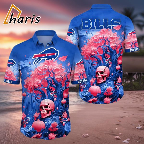 Halloween Skull Pumpkin NFL Buffalo Bills Hawaiian Shirt