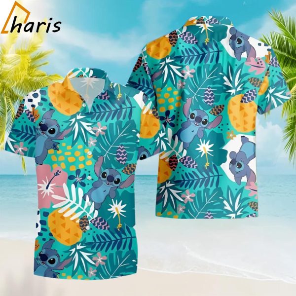 Happy Stitch Hawaiian Shirt Summer Gift For Beach Trip